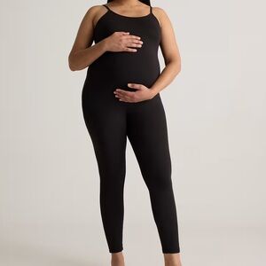 Quince Black Maternity Jumpsuit - Small